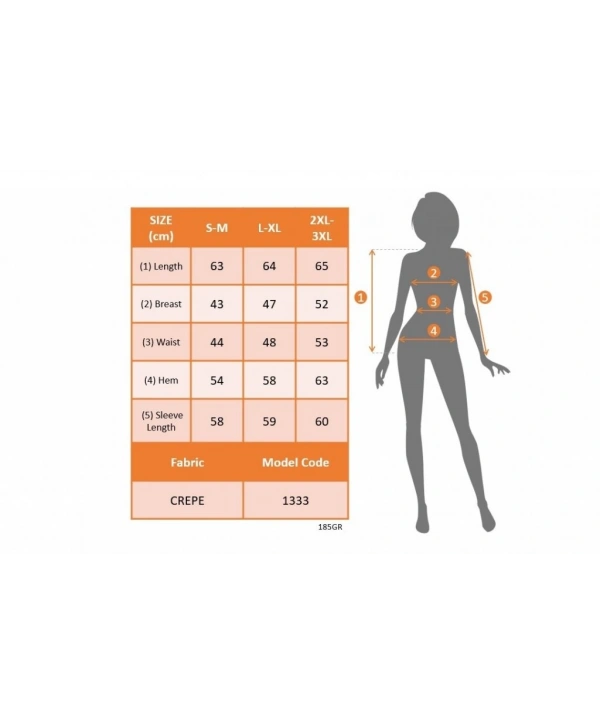 Kadın Uzun Kollu V Yaka Kolları Tül Yaka Kenarı Ve Göğüs Inci Detay Krep Bluz