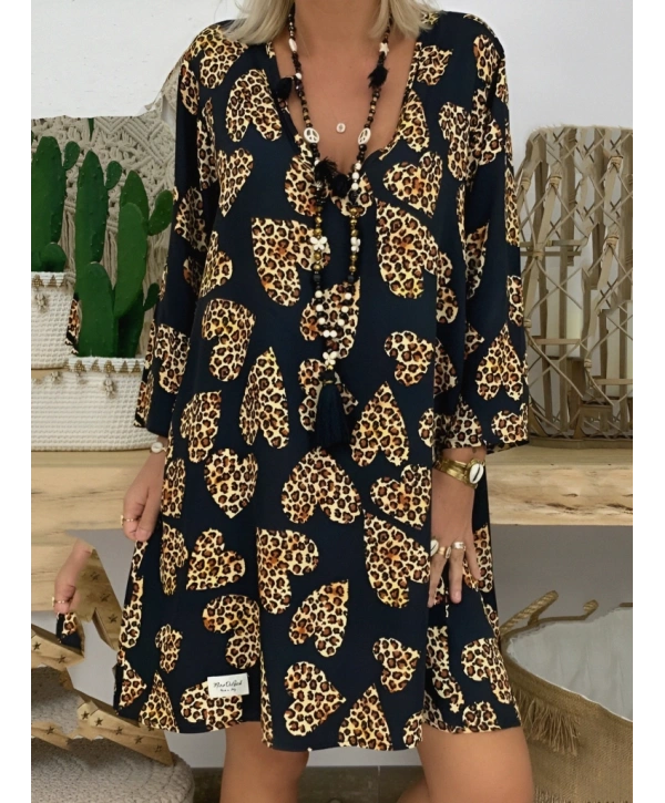 Kadın Uzun Kollu V Yaka Uzun Kol Mikro Midi Boy Elbise