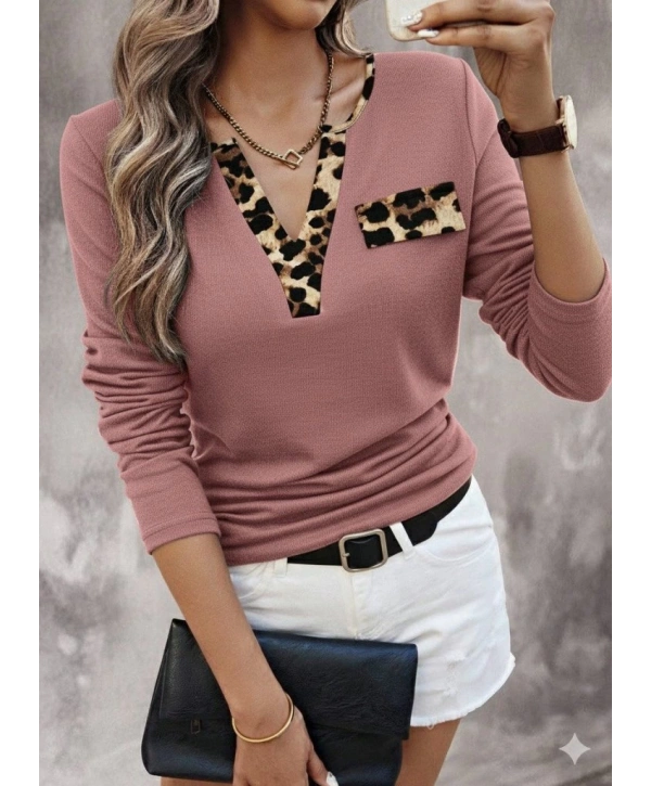 Kadın Uzun Kollu V Yakalı Kaşkorse Bluz