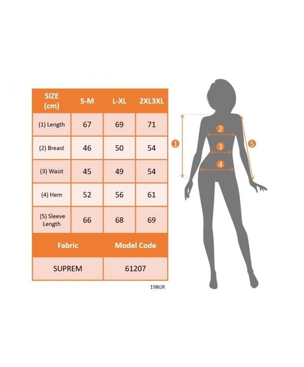 Kadın Uzun Kollu Yuvarlak Yaka Baskılı Düğme Detay Süprem Bluz