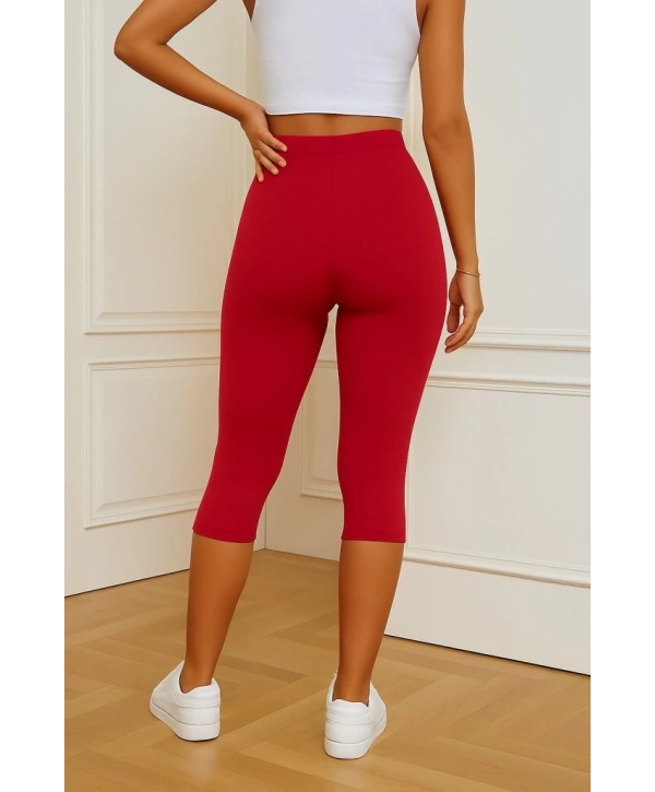 Kadın Yüksek Bel Dalgıç Midi Tayt