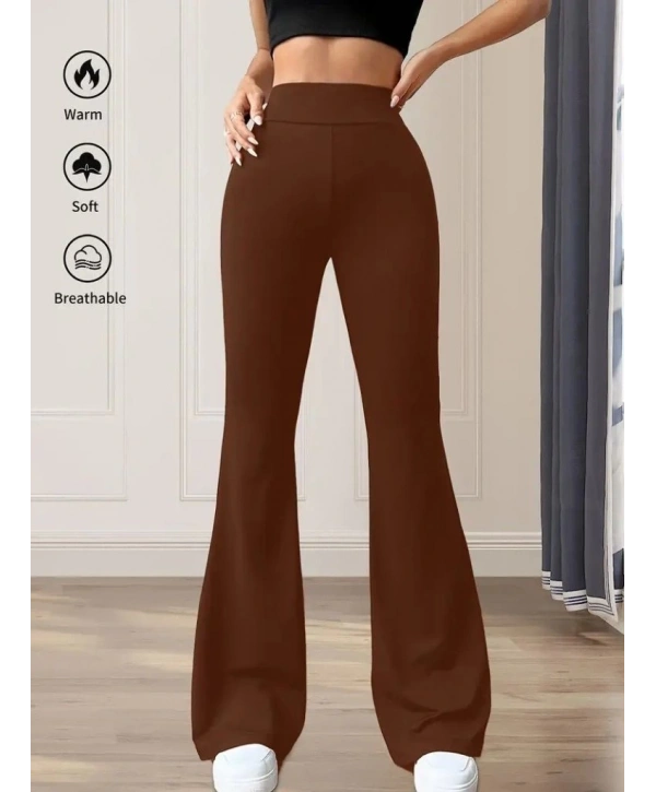 Kadın Yüksek Bel Geniş Paçalı Dalgıç Tayt