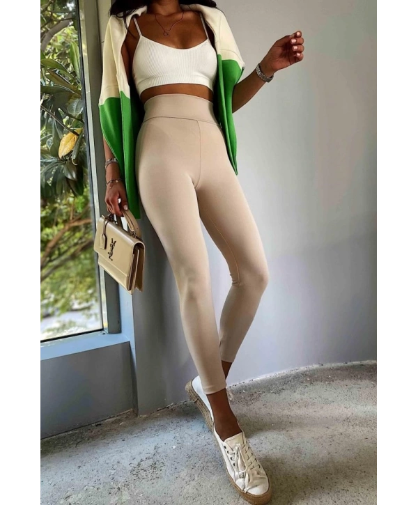 Kadın Yüksek Bel Içi şardonlu Fırsat ürün Toparlayıcı Tayt