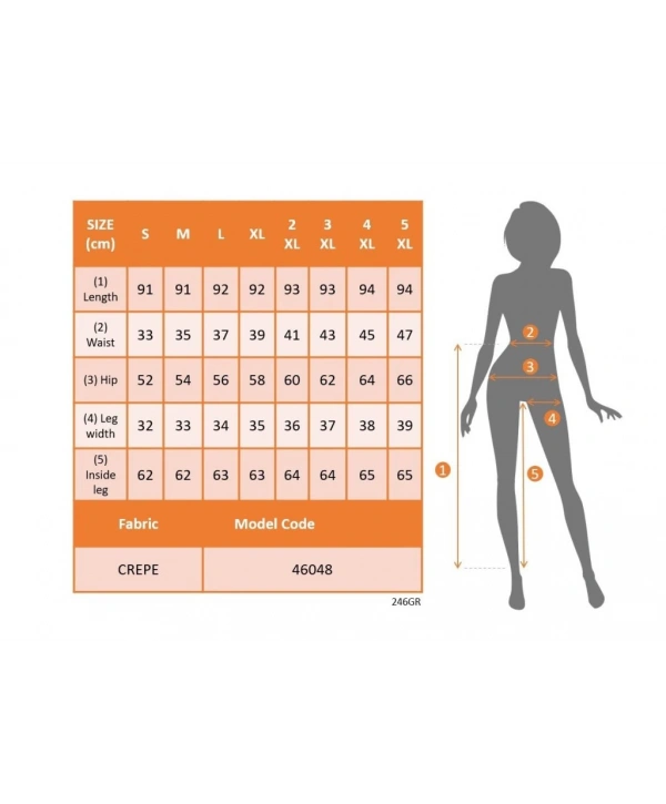 Kadın Yüksek Bel Krep Pantolon