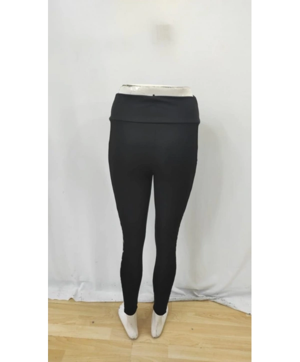 Kadın Yüksek Bel Leopar Desen Ve Cep Detaylı Dalgıç Tayt