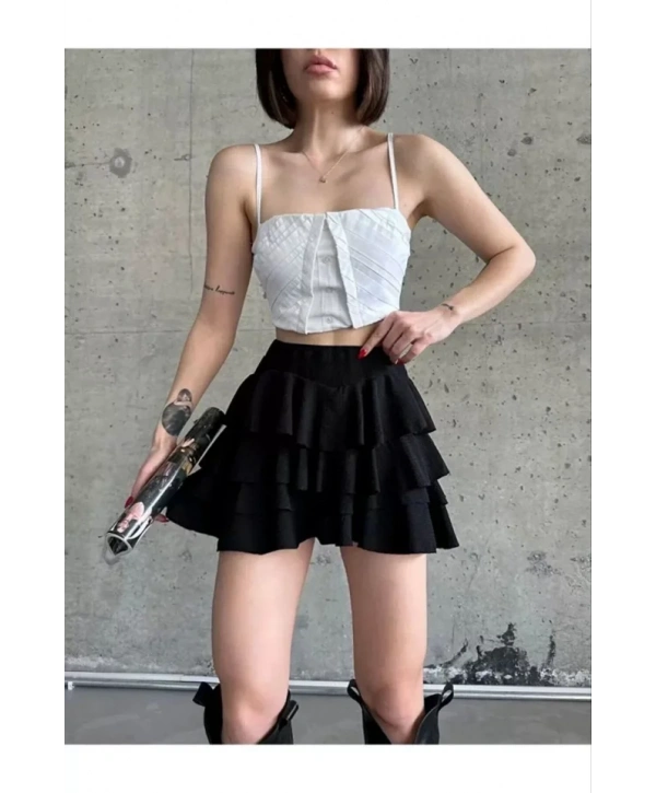 Mykonos Basic Etek - Siyah