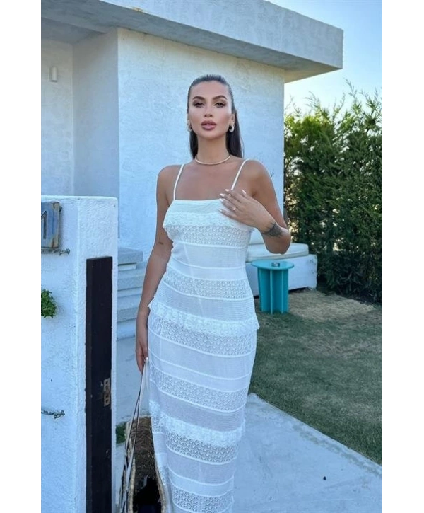 Regina Dantel Detay Elbise 2754-01