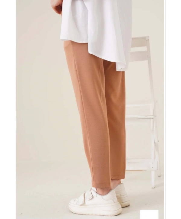 Tam Kalıp Basic Eşofman Pantolon - Kahverengi