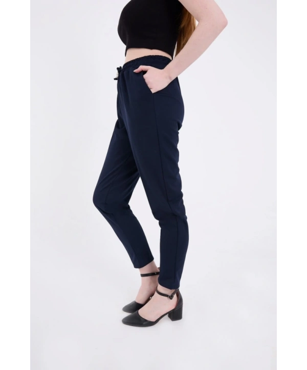 Tam Kalıp Basic Eşofman Pantolon - Lacivert