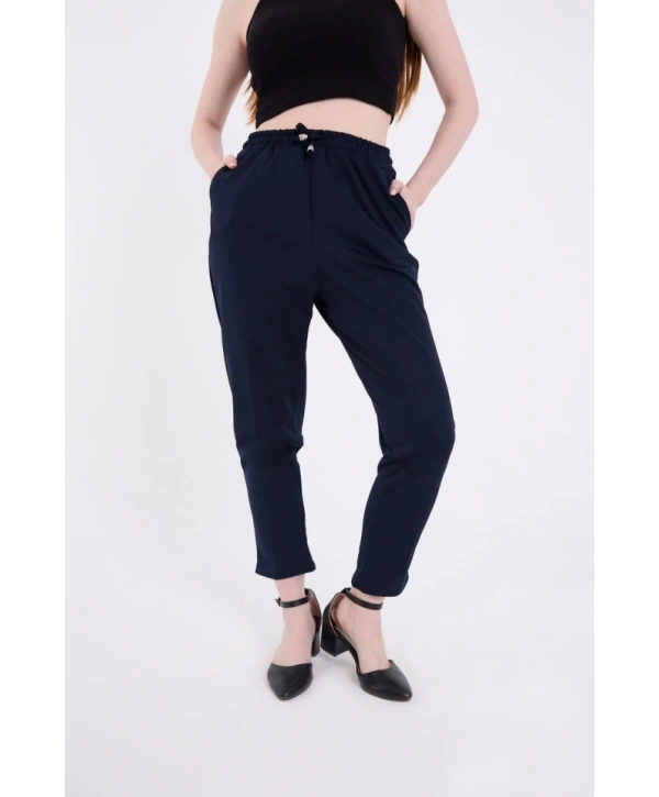 Tam Kalıp Basic Eşofman Pantolon - Lacivert