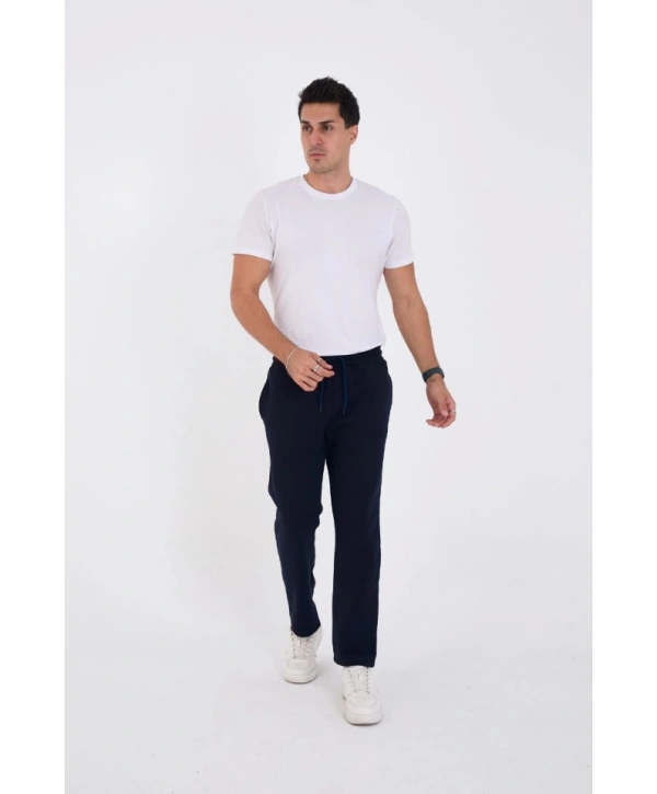 Unisex Üç İplik Basic Eşofman Pantolon - Lacivert