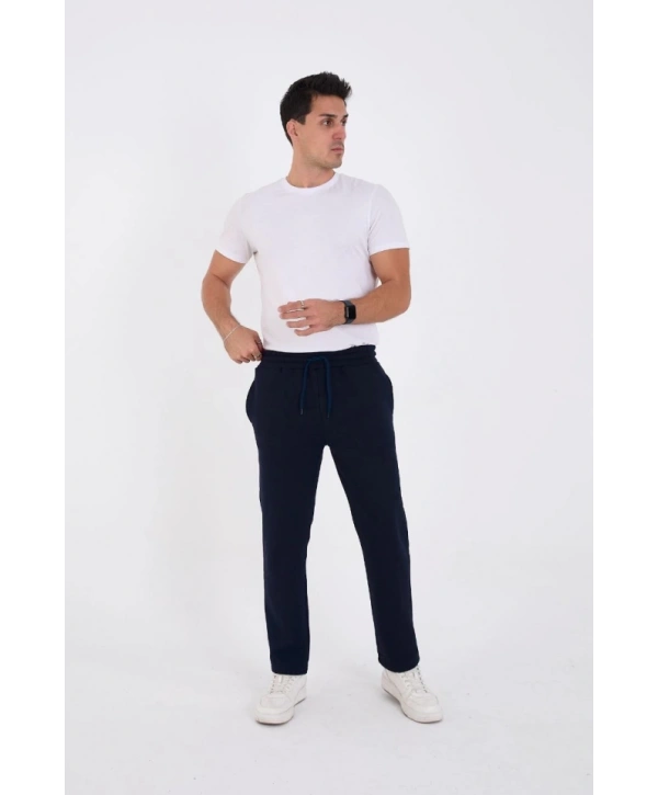 Unisex Üç İplik Basic Eşofman Pantolon - Lacivert