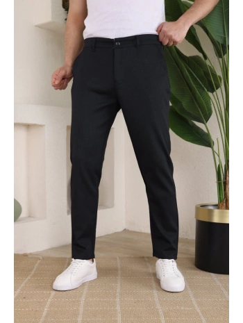 Erkek Casual Slim Fit Cord Desenli Kumaş Pantolon