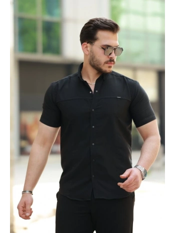 Erkek çıtçıt Düğmeli Kısa Kollu Gömlek
