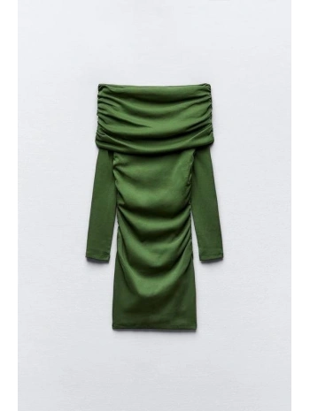 Kadın Madonna Mendil Yaka Fırsat ürün Büzgülü Mini Elbise