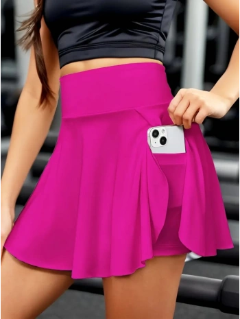 Kadın Yüksek Bel Cepli Sandy Short Etek