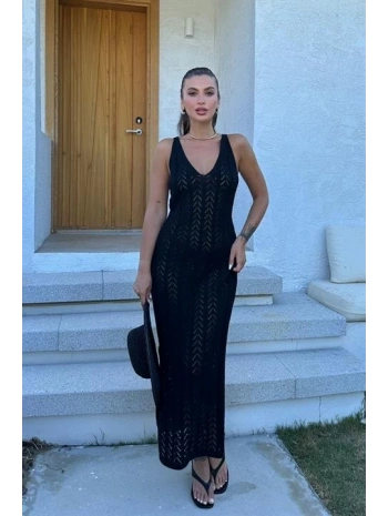 Rosalia Sırt Dekolteli Elbise 2761