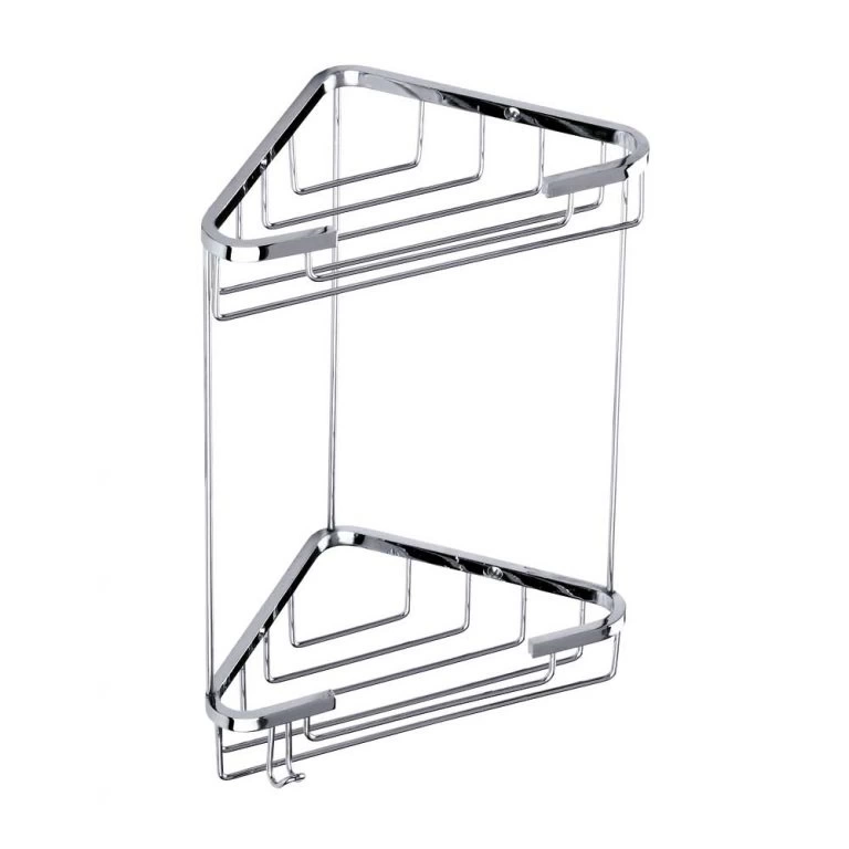 Deppot Köşe Şampuanlık 15x15 - 2 Kat - Krom