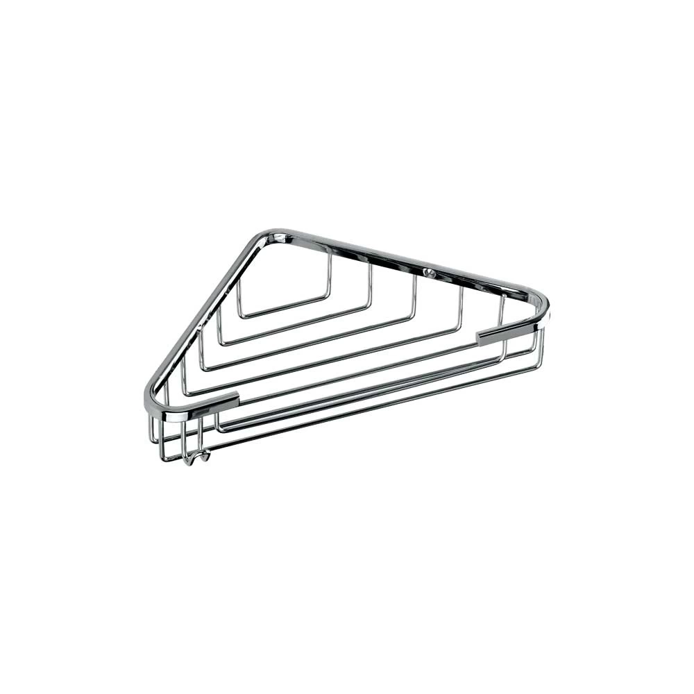 Deppot Köşe Şampuanlık 18x18 - 1 Kat - Krom