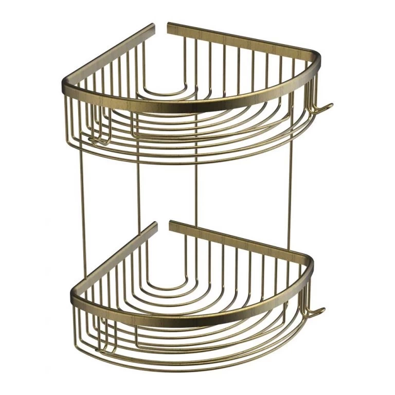 Deppot Oval Lüks Şampuanlık 20x20 - 2 Kat - Antik Sarı