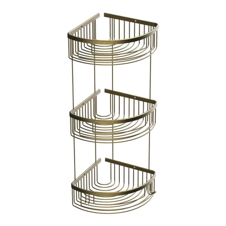 Deppot Oval Lüks Şampuanlık 20x20 - 3 Kat - Antik Sarı