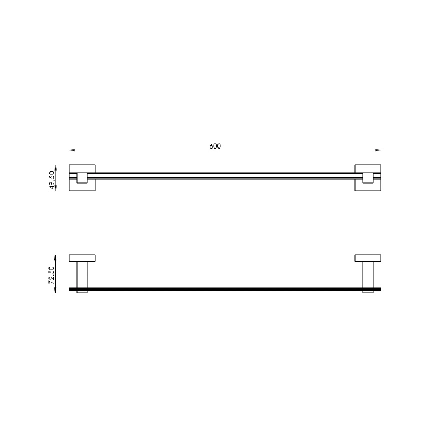 Dıagonal Uzun Havluluk 60cm