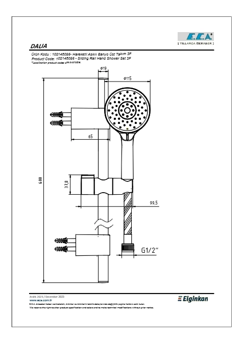 Eca Dalia Hareketli Üst Takım 3f Pvc