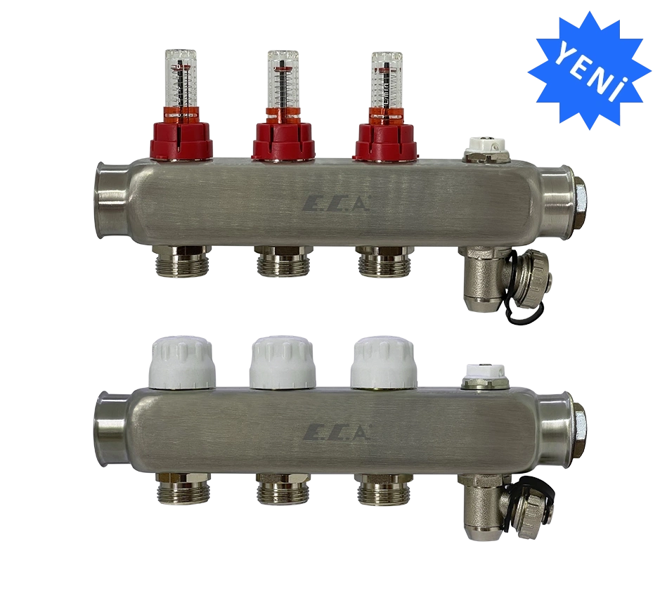Eca Debimetreli Paslanmaz Kollektor Set 5li