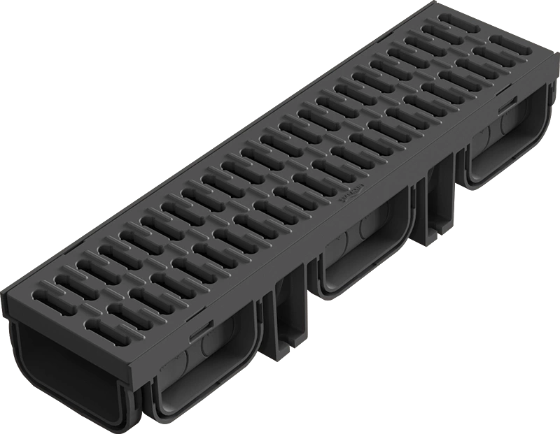 Mertınoks Drenaj Kanalları Kanal Oluğu 130x500 Mm Siyah