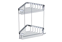 Deppot Bodrum Şampuanlık 18x18 - 2 Kat - Krom