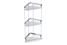 Deppot Bodrum Şampuanlık 18x18 - 3 Kat -Krom