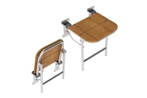 Deppot Engelli Duş Oturağı - Ahşap (lux 8 Mm Teak Kompak Laminat) - Ø32