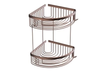 Deppot Oval Lüks Şampuanlık 20x20 - 2 Kat - Antik Bakır