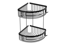 Deppot Oval Lüks Şampuanlık 20x20 - 2 Kat - Mat Siyah