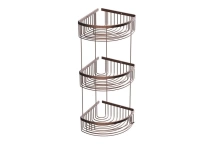 Deppot Oval Lüks Şampuanlık 20x20 - 3 Kat - Antik Bakır