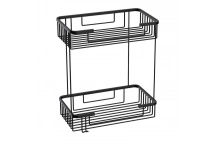 Deppot Plaza 25x15 Şampuanlık-2 Kat - Mat Siyah A.596.MS