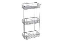 Deppot Plaza 25x15 Şampuanlık - 3 Kat - Krom