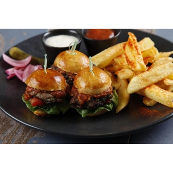 Mini İtalyan Burger Tabağı