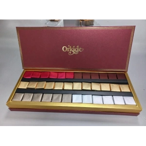 36lı Dikdörtgen Yaldızlı Kutu