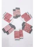 Cocole Socks Kız Bebek Çorabı Kutulu 6’lı Set Pamuklu Mercan 0-1 Yaş