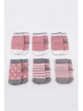 Cocole Socks Kız Bebek Çorabı Kutulu 6’lı Set Pamuklu Mercan 0-1 Yaş