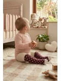 Cocole Socks Kız Bebek Külotlu Çorabı 3lü Set Pamuklu Bordo 0-24 Ay