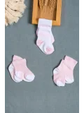 Cocole Socks Kız Çocuk Soket Çorabı 3’lü Set – Pamuklu Özel Logolu Seri & Kabartma Desenli
