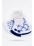 Cocole Socks Kız Çocuk Soket Çorabı 3’lü Set – Pamuklu Fırfırlı Bilekli & Fiyonk & Puantiye Desenli