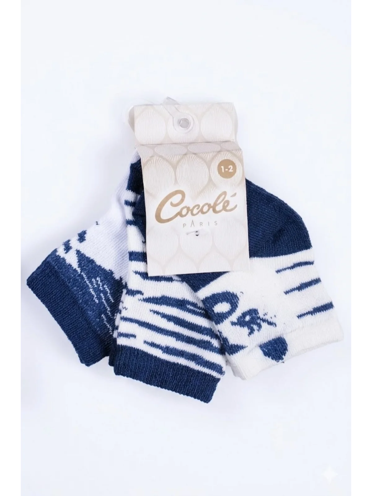 Cocole Socks Erkek Çocuk Soket Çorabı 3’lü Set – Pamuklu Soyut Figür Desenli