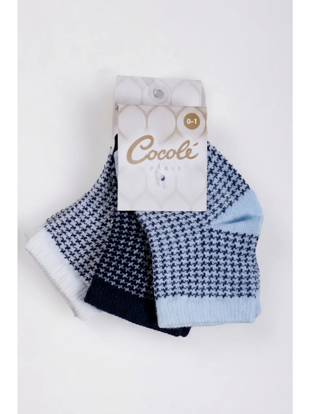 Cocole Socks Erkek Çocuk Soket Çorabı 3’lü Set – Pamuklu Klasik Seri & Kazayağı Desenli