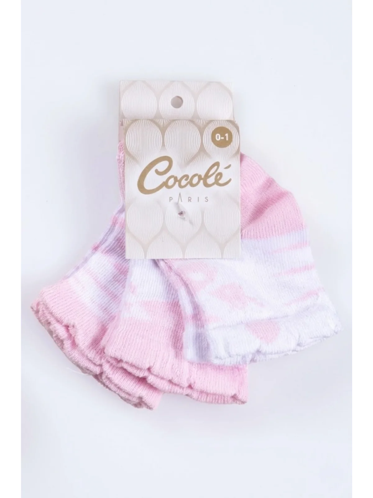 Cocole Socks Kız Çocuk Soket Çorabı 3’lü Set – Pamuklu Fırfırlı Bilekli & Çizgili Desenli