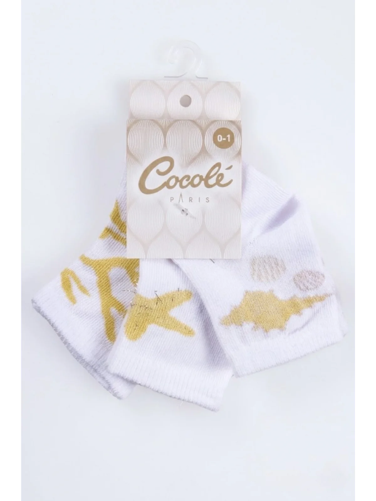 Cocole Socks Kız Çocuk Soket Çorabı 3’lü Set – Pamuklu Hardal & Mercan Desenli