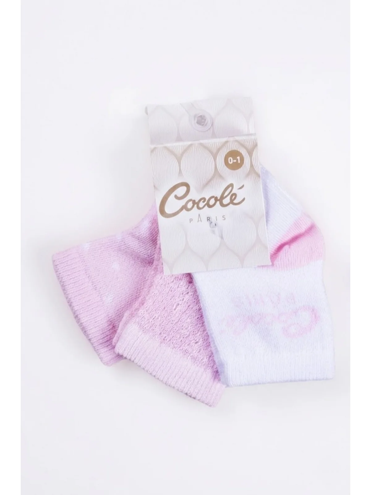 Cocole Socks Kız Çocuk Soket Çorabı 3’lü Set – Pamuklu Özel Logolu Seri & Kabartma Desenli