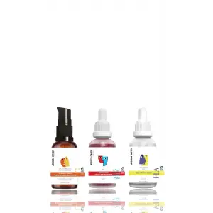 Canlandırıcı, Koyu Lekelerde Etkili, Renk Tonu Eşitlemeye Yardımcı Cilt Bakım Seti